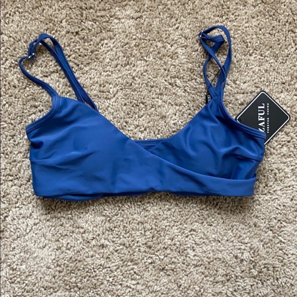 Dark blue bikini top